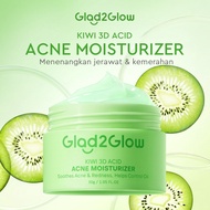 GLAD2GLOW 3D Acid Acne Moisturizer 30g - Acne Moisturizer Facial Cream Acne Moisturizer DAY & Night 
