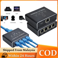 【Ready stock】RJ45 1 to 4 Ethernet Splitter 1000Mbps High Speed RJ45 Splitter with USB Power Cable