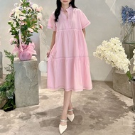 Elaine Contrast Stitch Dress