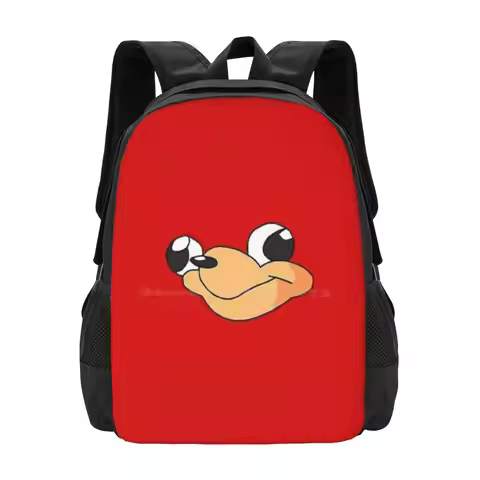 Uganda Knuckles Backpacks For School Teenagers Girls Travel Bags Uganda Knuckles Meme Jokes Fun Cool