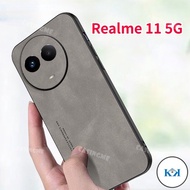 KK Realme 11 5G 2023 Luxury Plain Skin Leather Casing For Realme 11 5G Realme11 11Realme 4G 2023  5G