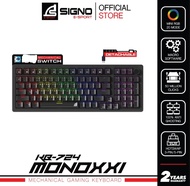 SIGNO E-Sport Mechanical Gaming Keyboard MONOXXI รุ่น KB-724 (คีย์บอร์ด เกมมิ่ง)  BLUE SW