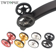 TWTOPSE Bike Mud Guard Fender Easywheel For Brompton Folding Bicycle Double Wheel AL7075