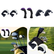 [lzdjlmy2ua] 2x Golf Hybrid Club Head Covers, Sleeve, Premium, Scratchproof, Portable Golf Supplies 