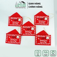 T19 Red Felt Envelope Hanging Pine Tree Decor Kim Vinh Christmas Decoration