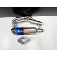 Sale คอท่อ งานแสตนเลส สำหรับ Suzuki Raider 150 FI / R150FI / เรดเดอร์ 150  พร้อมปลายท่อให้เลือก งานด