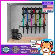 [sgstock] Bike Storage Rack, Wall Bike Rack, Bike Rack Garage, Holds 6 Bicycles, Up to 500lbs, Heavy Duty Bike Hangers f