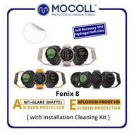 Mocoll Garmin Screen Protector Explosion Proof HD Anti Scratch Recovery TPU Garmin Fenix 8 AMOLED So