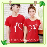 ✽WOLFZONE couple shirts heart kiss fashion style t shirt