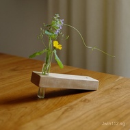 Material: Wood Solid Hardwood Small Flower Pot Wooden Block Random Sample Cherry Wood White Wax Wood