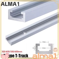 ALMA 1Pcs T-Track, Aluminium Alloy 300-600mm T-Slot Track,  Slide Guide Rail T Slider Fixture Slot S
