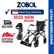 Wheelchair foldable lightweight Pushchair Lightweight & Foldable For Elderly (Ultra Wheelchair)