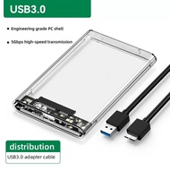 USB C Type 3.0 2.0 Hard Drive Case 2.5 Inch SATA External SSD Support 6 TB Portable
