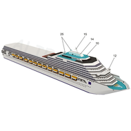 3D Paper Model DIY Puzzle Manual Papercrafts Toy Cruise Ship Paper Model Cruise Ship