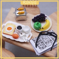 [Kokiya] 1/12 Bread Maker Toy Kitchen Appliances Fruit Breakfast Set Kitchen Playset