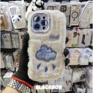 C13 Fluffy Cloud White Phone Case Cover Casing IP 13 Pro Max / IP 14 Pro Max / IP 15 Pro Max / IP 16
