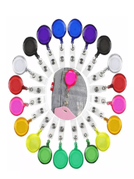 5 piezas de Yoyo Porta Credencial Gafetes Indentificacion Colores Set
