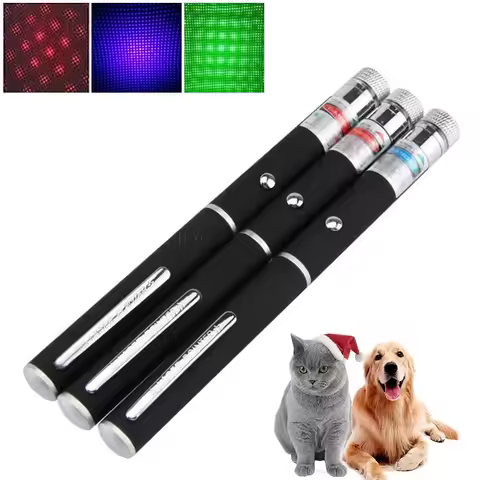 (Do not provide batteries) Green Red Laser Pointer Teaching Tool Pet Automatic Cat Toys Laser Focus 