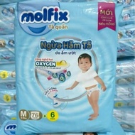[BUY 2 GET 1 FREE NRB 500ML] Molfix diaper pants to prevent diaper rash - night Size M / L/ XL /XXL 