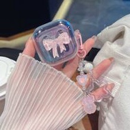 Cute Ombre Bow Earphone Case + Bracelet Compatible With Samsung BUDS 3 / Buds 3 Pro/3fe/Buds FE/4pro