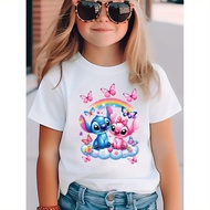 PM - LILO N STITCH CHILDREN'S T-SHIRT / CHILDREN'S T-SHIRT PLAIN CHILDREN'S CLOTHES CHILDREN'S TOPS 