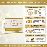 【BUY 3 FREE 1】COENZYME Q10 UBIQUINOL 100MG SOFTGEL 30S EXP2027 06 milo halal
