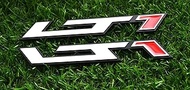 Pair New LT1 Emblems 3D Badge Left and Right Engine Hood Badge Decal Replacement for Corvette C4 C7 