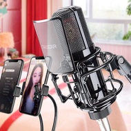 Takstar PC-K850 condenser microphone, the same condenser microphone for online karaoke anchors, live shouting, ultra-high quality and ultra-low noise, professional-grade condenser microphone, professional recording condenser microphone