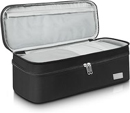 viehatta Travel Case for Hair Dryer Shark Flex Style, Double-Layer Hair Tools Carrying Case for Dyson Airwrap Portable Travel Storage Bag for Shark Flexstyle &amp; Dyson Hair Dryer and Attachment, Black