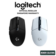 Logitech G304 Black White LIGHTSPEED Wireless Gaming Mouse, Hero 12K Sensor, 12,000 DPI, Lightweight