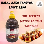 HALAL AJIDO TAKOYAKI SAUCE 2.8KG Halal Takoyaki Sauce Sos Takoyaki Halal (For Restaurant & Business 