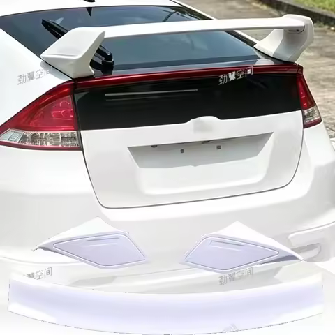 For Honda Insight 2009-2014 Unpainted ABS 3-Segment Rear Spoiler Trunk Wing Car Modification Accesso