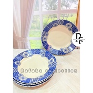 Floral patterned ceramic plate thickbiru, size 9 inches, 23cm, heat resistant - elegant - unique des