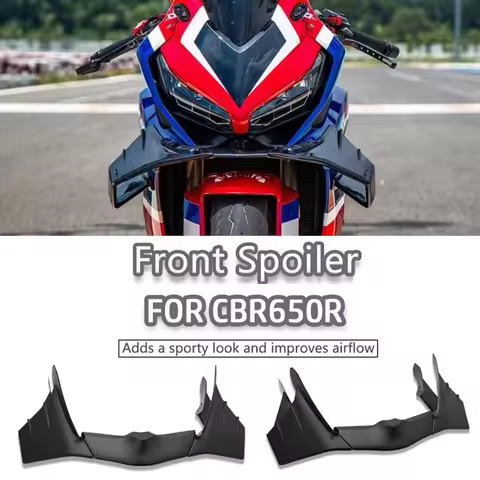 Motorcycle GP Winglets Aerodynamic Wind Front Wings Spoiler Fairing Front Lip For CBR650R 2026 CBR 6