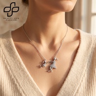 Beautylife Cute mother and daughter pendant necklace with profound design meaning
