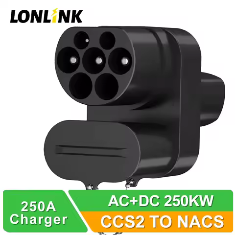 LONLINK CCS2 to Tesla EV Charger Adapter AC+DC 250A 1000V Electric Vehicle DC Charging CCS2 To Tesla