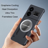 Cooling Heat Dissipation Case for OPPO Realme GT NEO 5 SE GT 5 GT5 NEO5 Casing Frameless Graphene Heat Dissipation Cover Case Funda Capa Shell