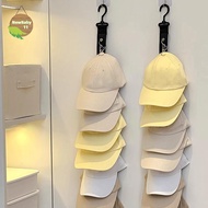 NBBY Baseball Cap Storage Organizer With Eight Clips Wall Mounted Cap Holder Closet Storage Organize