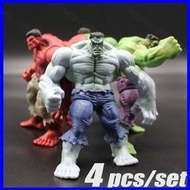 4 pcs Avengers The Incredible Hulk Green Red legends hulk action figure