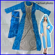 ⚾︎ ◎ ◮ Mama Mary Costume for Female Adults Mother Mary Cosplay for Women Nativity Holiday Bible Cha