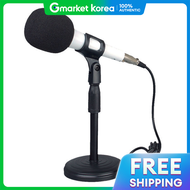 ไมโครโฟนคอนเดนเซอร์แบบตั้งโต๊ะ ASMR สีขาว สำหรับบันทึกเสียงวิทยุ พีซี และโน้ตบุ๊ก ใช้งานร่วมกับอุปกร