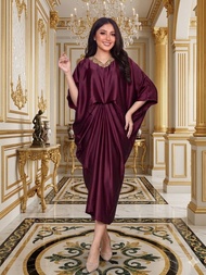 Kaftan Soya - Kaftan bahan silk premium one size fit sampai xl