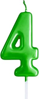 XNOVA Green Birthday Candles 4 Candle 4th Four Years Cake Bady Roman Numberal Cool Number Candle No 