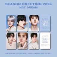 photocard nct dream season greeting 2024 pc premium chenle haechan jaemin jeno jisung mark renjun