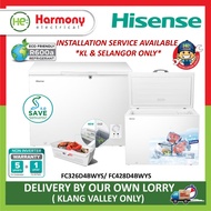(FREE DELIVERY KLANG VALLEY) HISENSE 350L Chest Freezer FC428D4BWYS Penyejuk Beku 冷藏柜