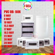 PVC DB-BOX 45WAY/39WAY/28WAY/23WAY/18.5WAY/17.5WAY (Ready Stock)MCB FUSE BOX ISELL