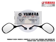 YAMAHA Y125ZR LC135 100% ORIGINAL SIDE MIRROR SET MOVISTAR LIMITED EDITION CHOP E9 5LW-F6280-20 5LW-
