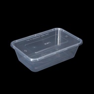 PROMOTION  Rectangular Disposable Plastic Food Container /BEKAS PLASTIK MAKANAN 750ml