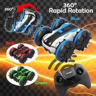 QB TRC003 Rechargeable 360 Degrees 2.4G 4WD RC Cars 4x4 Off Road Waterproof Amphibious Stunt Car Rem