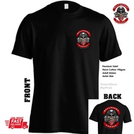Hellroads Garage Rider Motorcycles Skull Baju Tshirt Microfiber